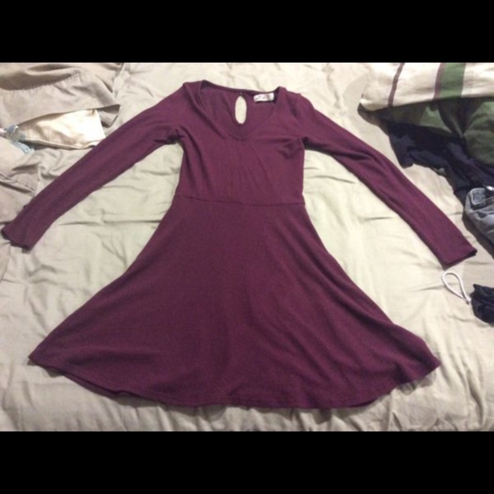Hollister Long Sleeve Skater Dress